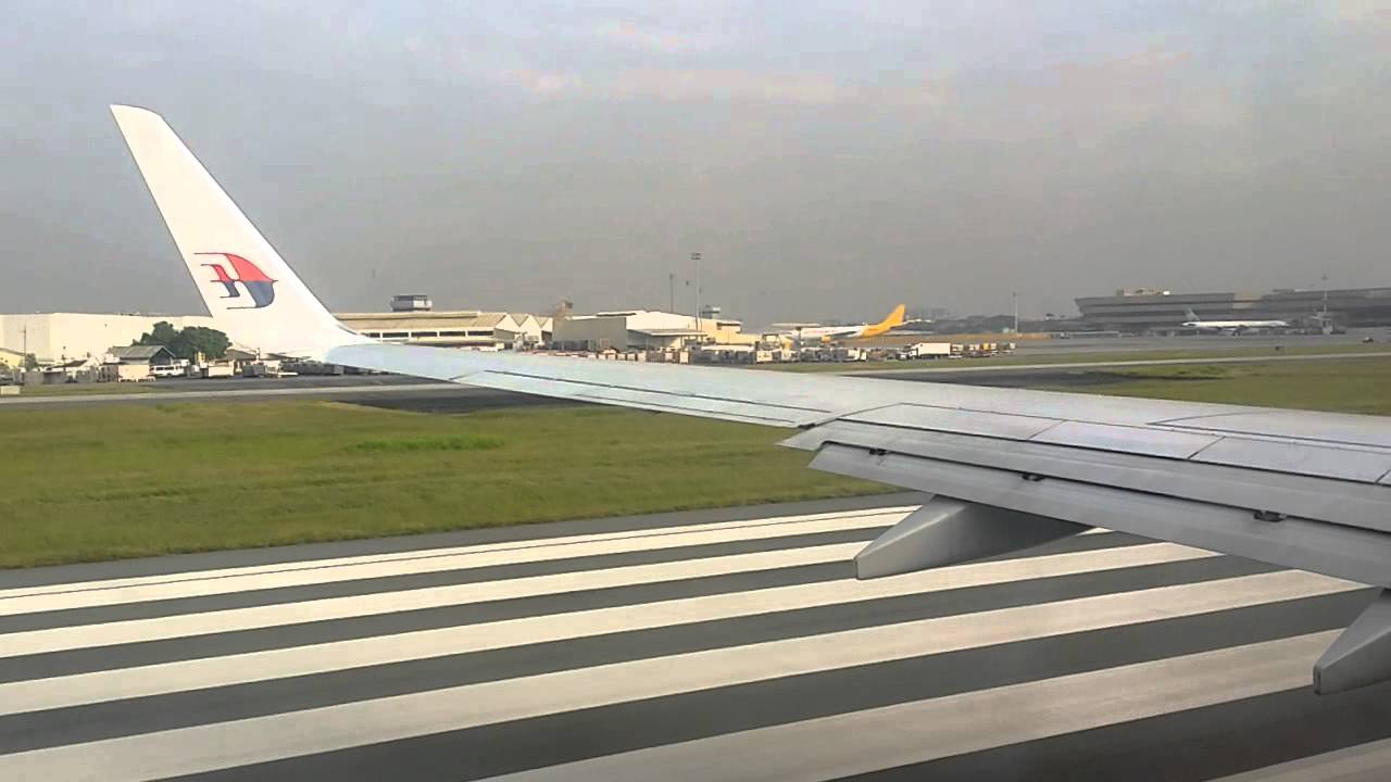 Malaysia Airlines MH709 MNL to KLIA Take Off - YouTube