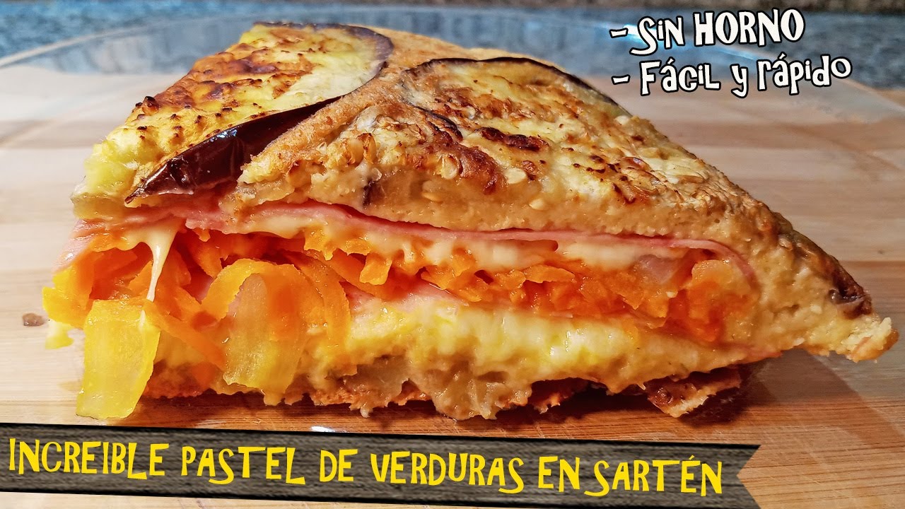 No vas a querer comer 🥕ZANAHORIA y 🍆BERENJENA de otra forma! Haz este INCREIBLE 🥮PASTEL EN SARTEN!