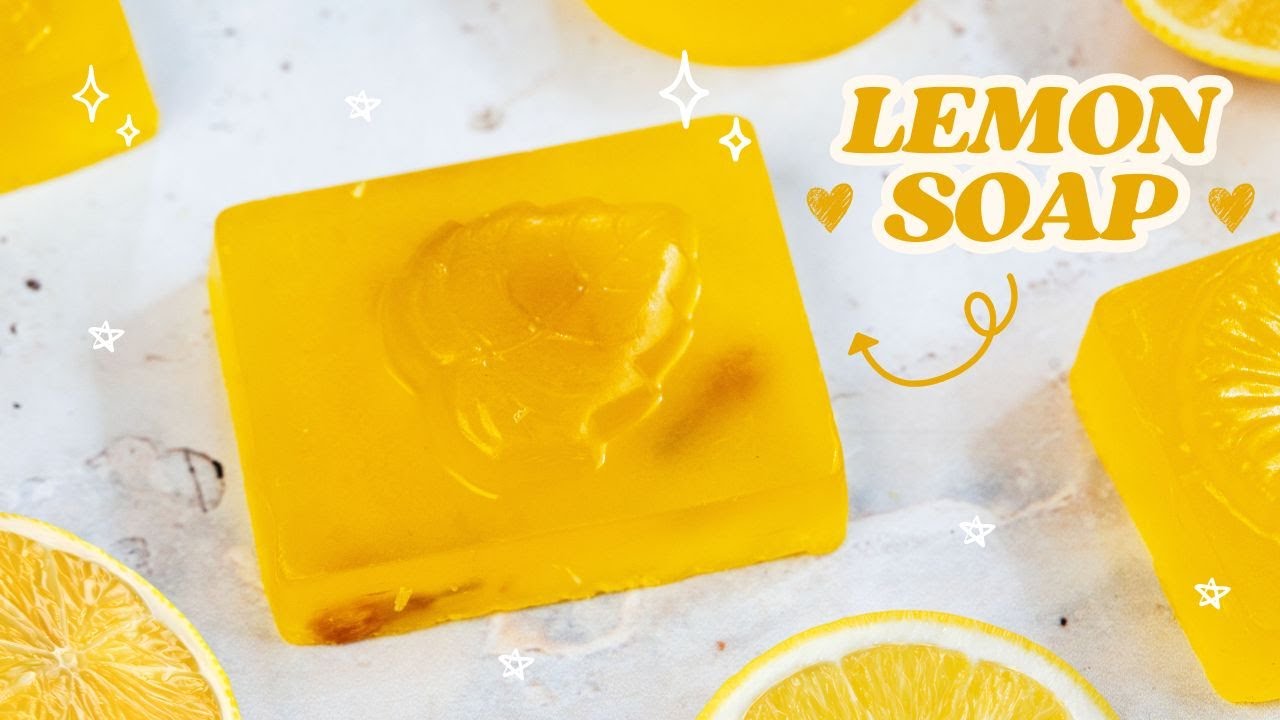 Making Fresh Lemon Soap At Home 🍋💛 I Handmade Soap Making I Natural Lemon Soap 🍋💛
