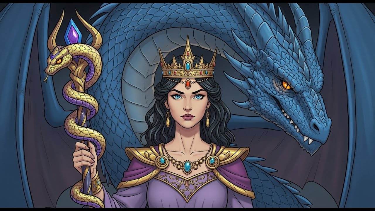 قصة السلطان والاميرعيون الافعى التنين والجميلة ورد الخال والشاب المسحور