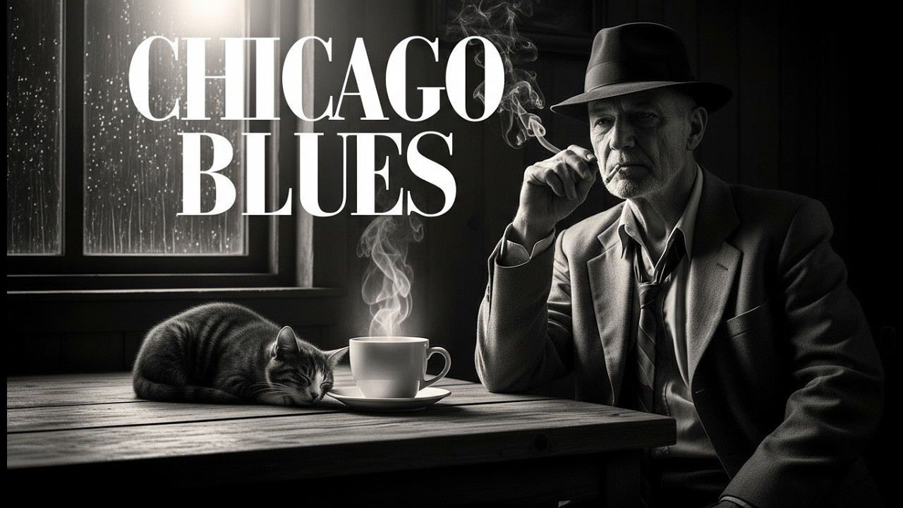 Chicago Midnight Blues – 24/7 Live Electric Guitar & Rainy Night Vibes