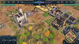 ⚔️ Conqueror Rank Clash - English vs Holy Roman Empire | Marshland Battle | Age of Empires IV screenshot 4