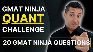 GMATNinja Quant Challenge - 20 Challenging GMAT Focus Practice Questions