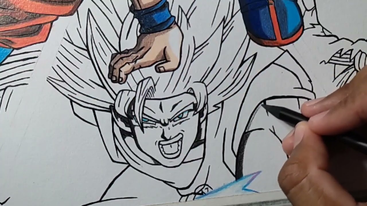 20 Desenhos do Son Goku para Colorir e Imprimir - Online Cursos