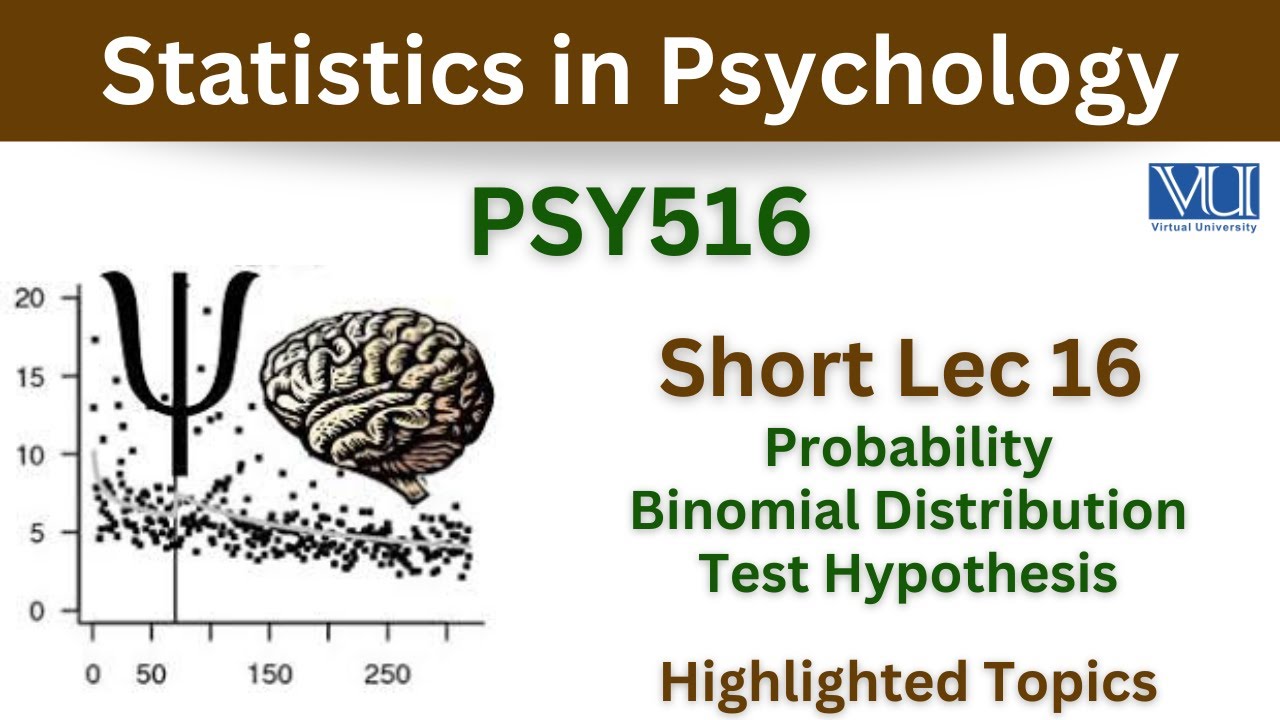 PSY516 Short Lecture 16_Probability_Binomial distribution_Test hypothesis_Psy516 short lec 16