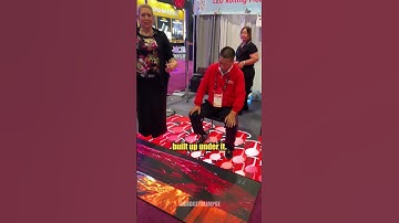 Scenico Rolling LED Floor Display: just like laying a carpet.