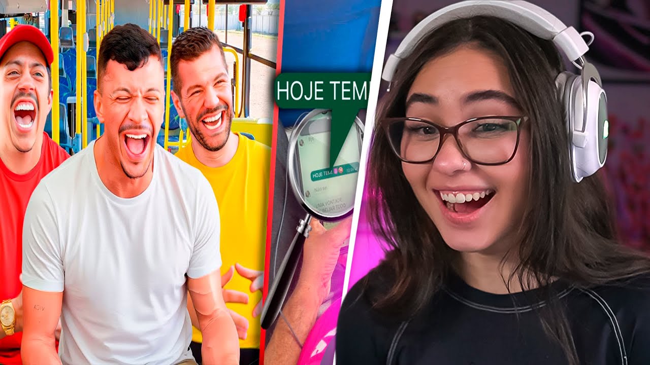 PESSOAS FLAGRADAS NO ÔNIBUS FALANDO SAF4DEZAS!😈🍆(ft. Renato Albani & Victor Sarro)react CanalCanalha