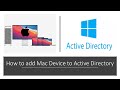 How to join mac device to active directory
