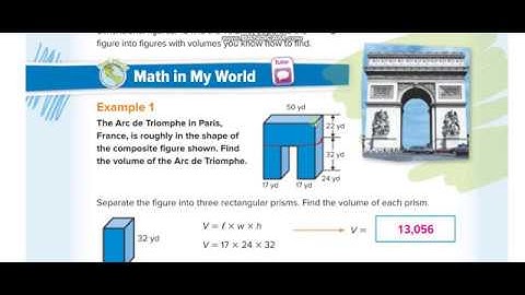 Grade 5 Chapter 12 Lesson 11 Volume of Composite Figures
