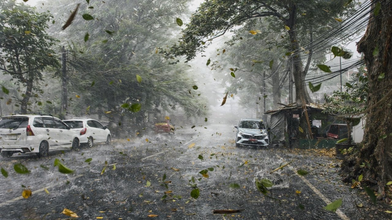 МОЩНЫЙ ЖЕСТОКИЙ ЛИВЕНЬ | ХОДЬБА ПОД ПРОЛИВНЫМ ДОЖДЕМ | ОТДЫХ ПОД ПРОЛИВНЫМ ДОЖДЕМ - МОКРАЯ ПРОГУЛКА