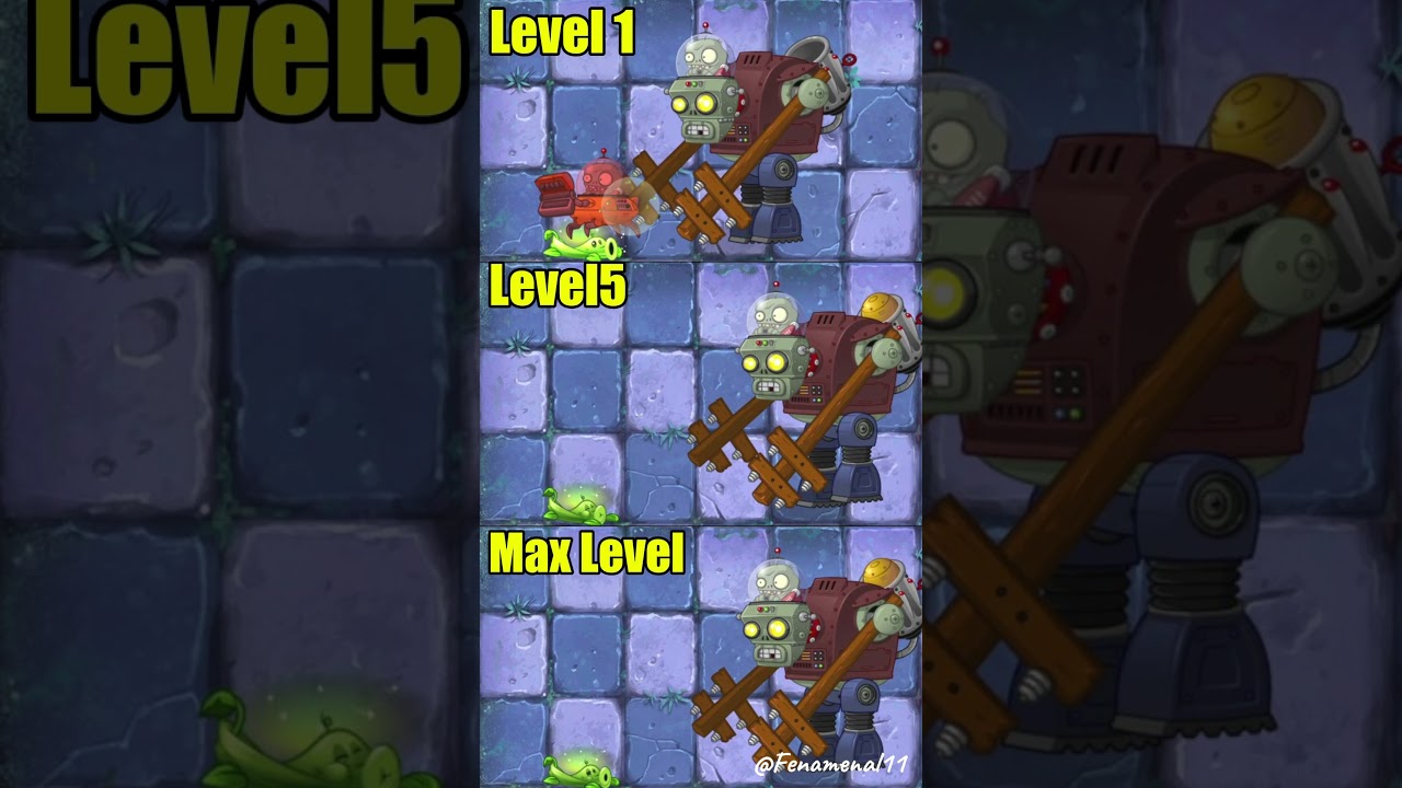 Power of Peavine Level 1 To Max Vs Gargantuar Zombie | Plants vs Zombies 2 