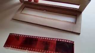 Negative film scanner using DSLR: cardboard prototype of negative film holder