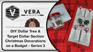 How to make DIY Christmas Wall Decor and Snow Globe from Dollar Tree