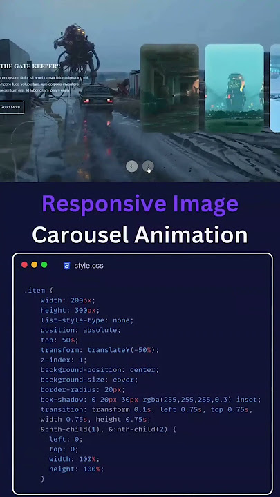 Responsive Image website Html css #css