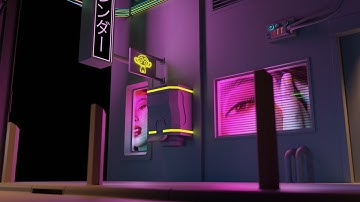 3D Modeling in Blender - Cyberpunk Street Part 10: Image Lights