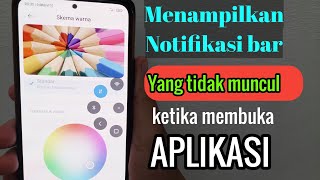 Download lagu Mengatasi Notifikasi Bar yang tidak bisa di tarik ketika masuk aplikasi atau game