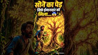 “सोने का पेड़ सिर्फ ईमानदार को मिला… 😳 #shorts #ytshorts #moralstory