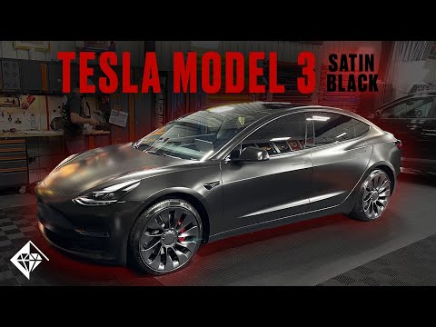 Tesla Model 3 Satin Black Wrap Cost