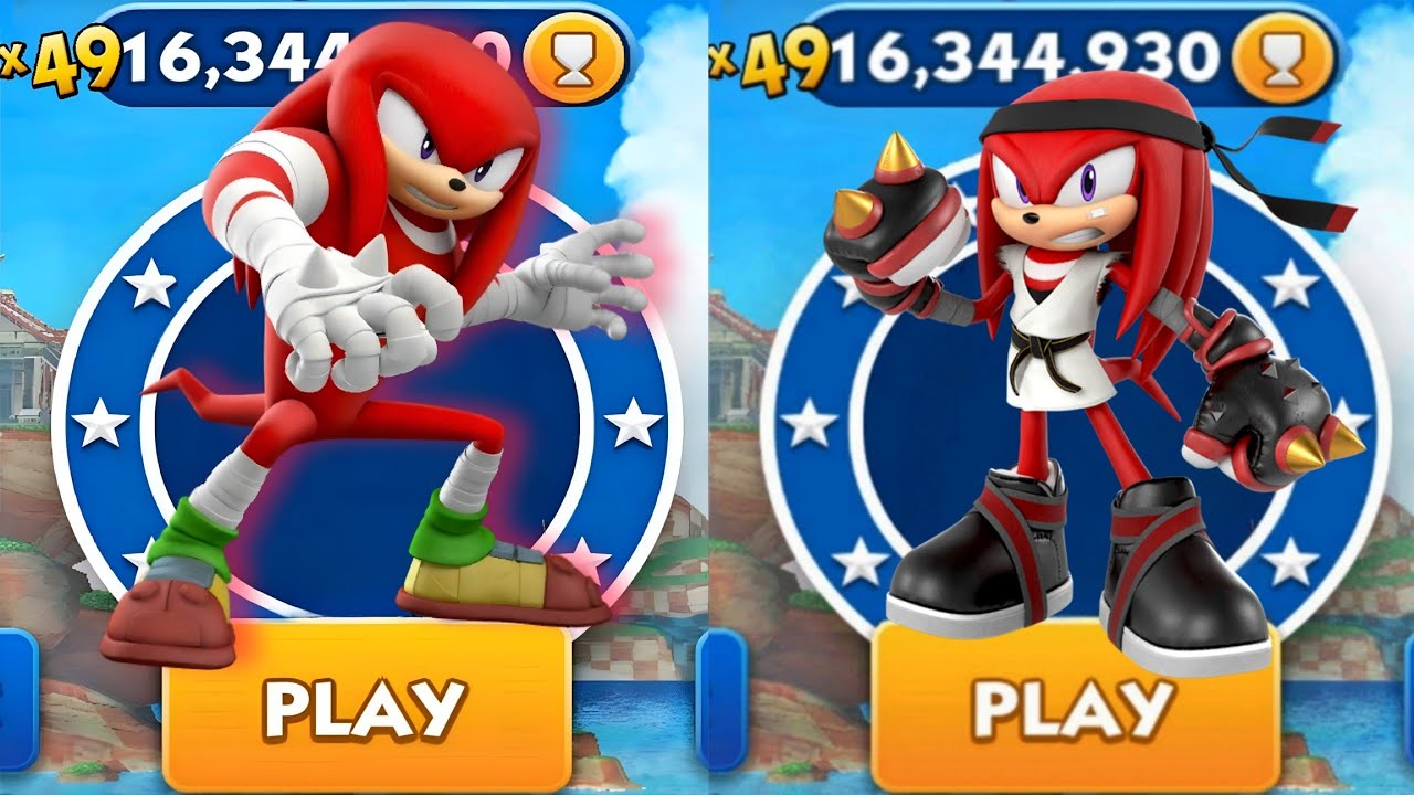 Sonic Dash - Knuckles Boom VS Karate Knuckles _ Movie Sonic vs All ...