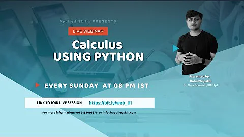 Calculus using Python for Data Science