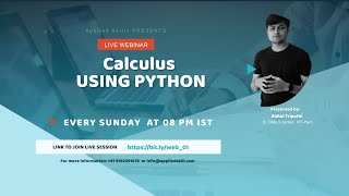 Calculus using Python for Data Science