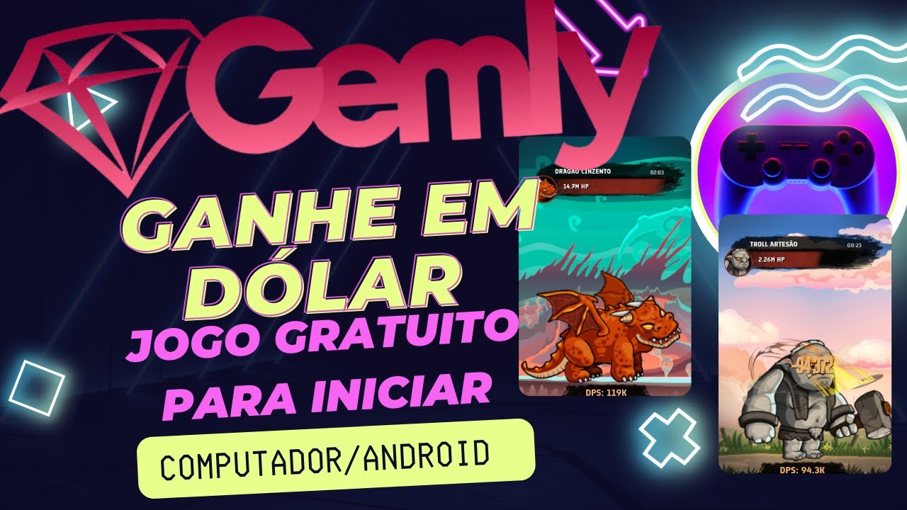 como ganhar dinheiro no Gemly melhor jogo do momento