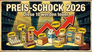 10 Lebensmittel, die 2026 deutlich teurer werden #krisenvorsorge #preiserhöhung #lebensmittelpreise