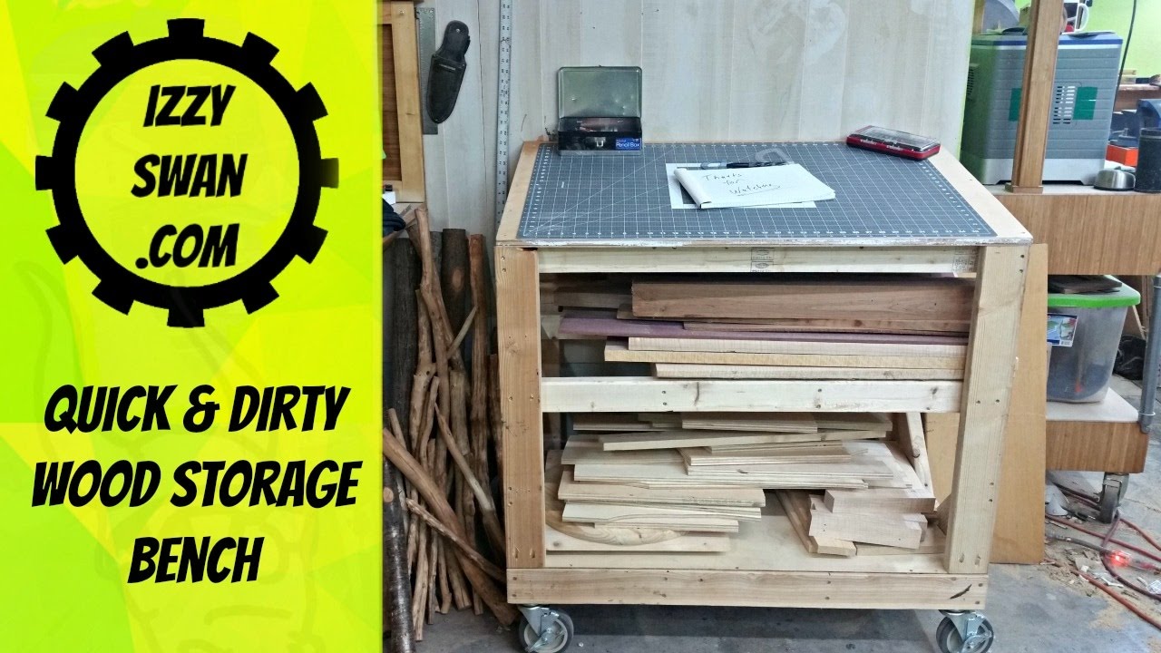 (how to make) a Quick Wood Storage Bench YouTube