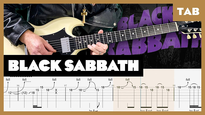 Black Sabbath Guitar version - Guitar performance video thumbnail