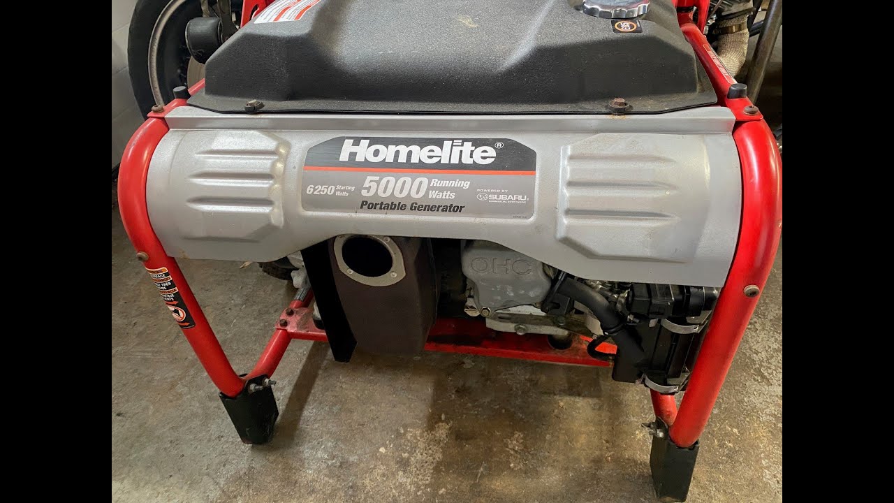 Homelite Generator won't start Carburetor Rebuild 5000 Watt - YouTube