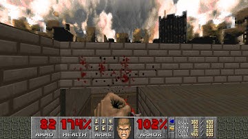 Doom II Hell on Earth - Map12 - The Factory - UV Difficulty [HD]