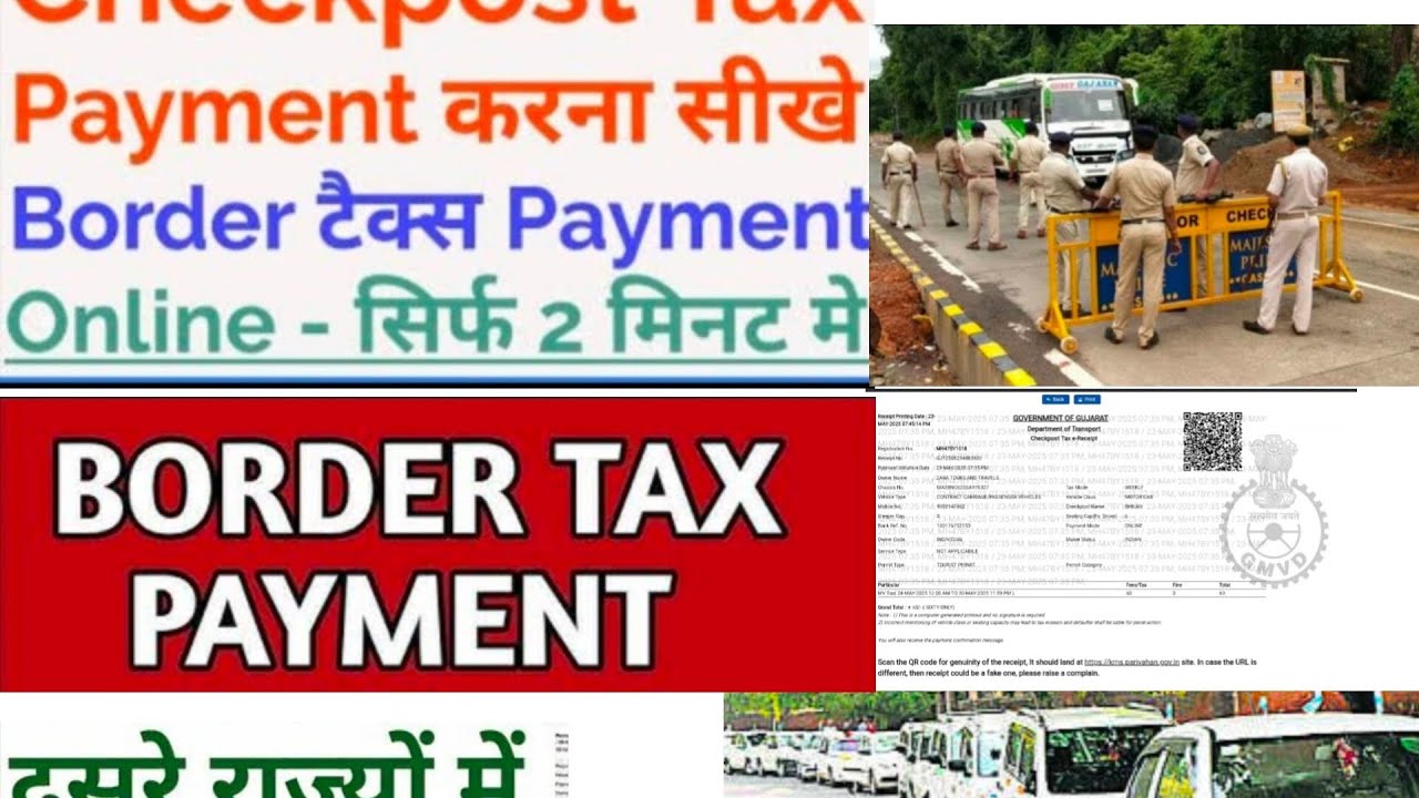 Border tax online payment | Checkpost Tax Payment | RTO Check Post ...