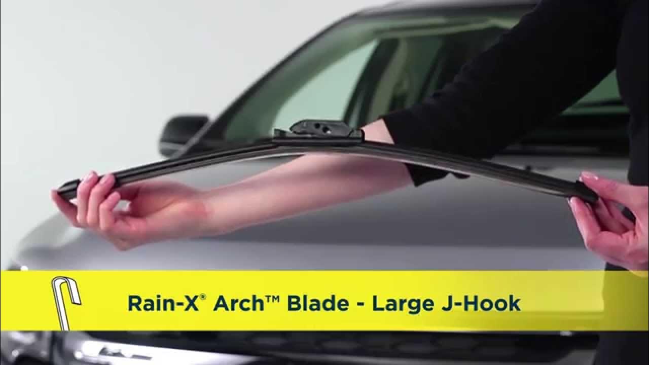 Rain-X® Arch™ Wiper Blade Installation - Large J-Hook Arm 