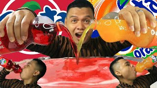ASMR FANTA EXTREME FIZZY AND ICE EATING || BUKA PUASA MUKBANG MINUMAN SEGAR DINGIN !!