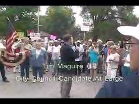 Tim Maguire at Tea Party - Libertarian for Council