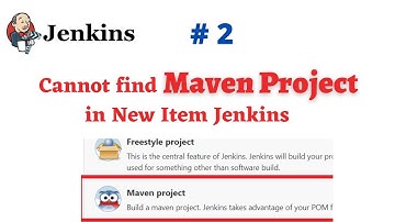 #Jenkins - 2 | Cannot Find Maven Project in New Item Jenkins | NATASA Tech