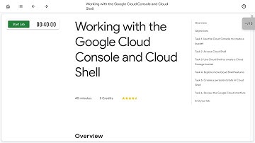 Working with the Google Cloud Console and Cloud Shell