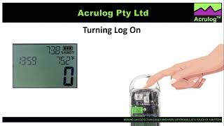 Acrulog Diffusion Logger On, Log Start And Stop, Off