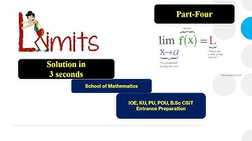 Limit|| Part-Four|| Super Trick​ || Solution in 3 seconds || IOE, KU, PU, POU, B.Sc CSIT