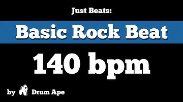 140 bpm Basic Rock Beat Drum Groove *Backing Track*