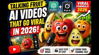 Talking Fruit AI Videos That Go Viral in 2026 | ChatGPT + Grok AI