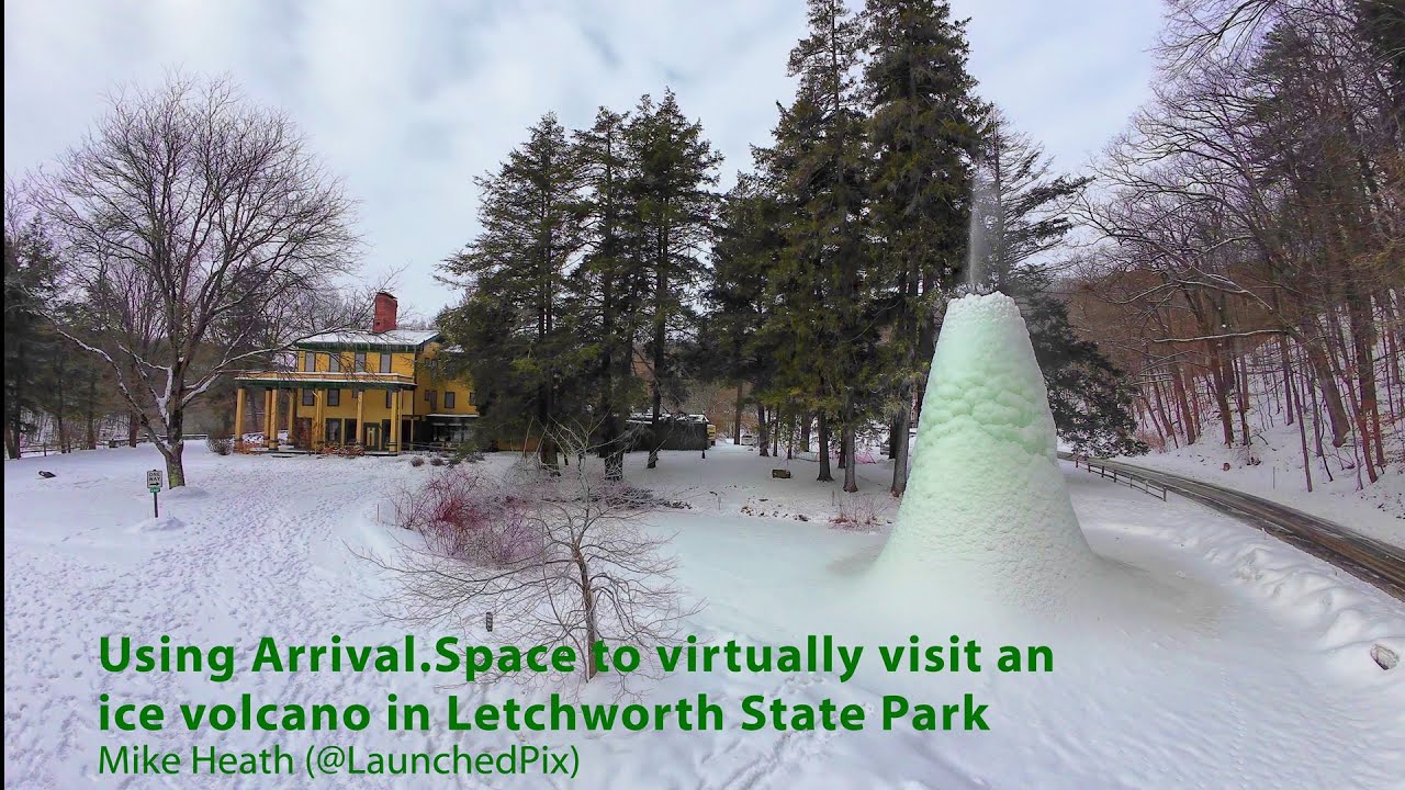 Using Arrival.Space to visit an ice volcano