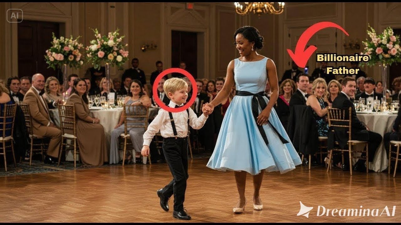 Billionaire Father Watches Black Waitress Let His Disabled Son Take the Lead on the Dance Floor.....