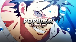 Popular - the weeknd, playboi carti, madonna [ Edit Audio ]