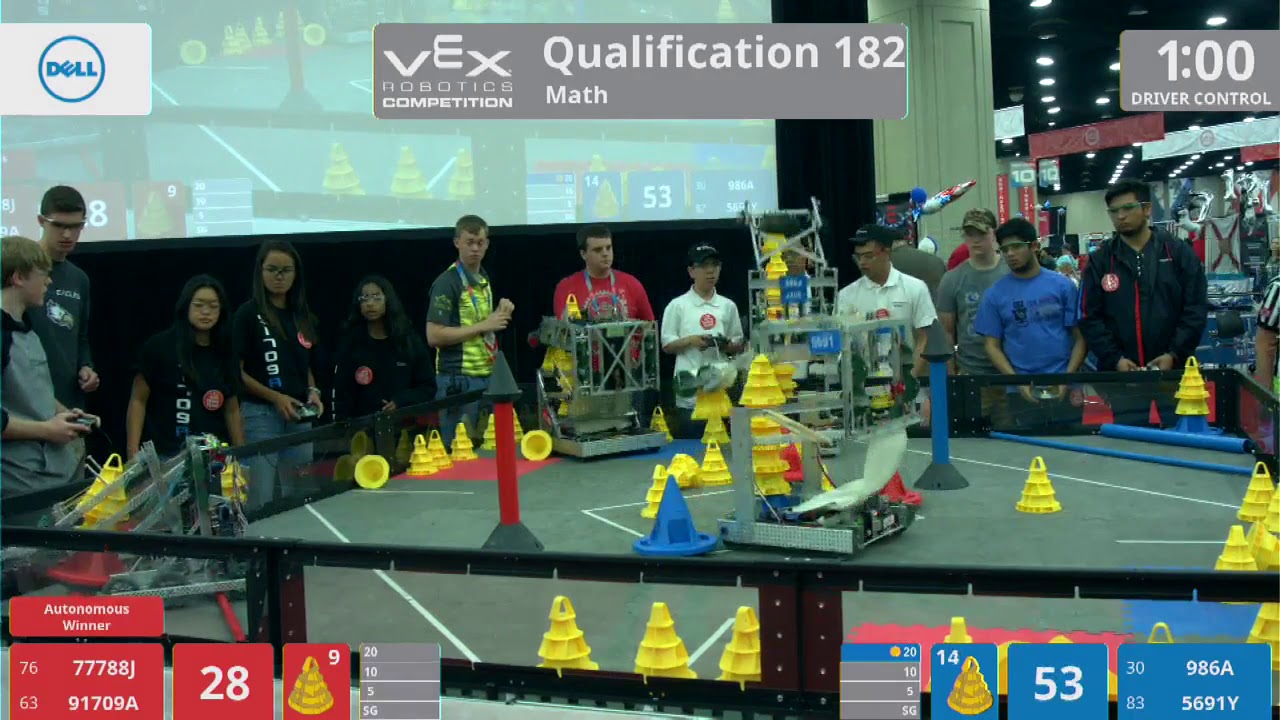 2018 VRC Math Q182 - 77788J 91709A vs 986A 5691Y - 106 to 98