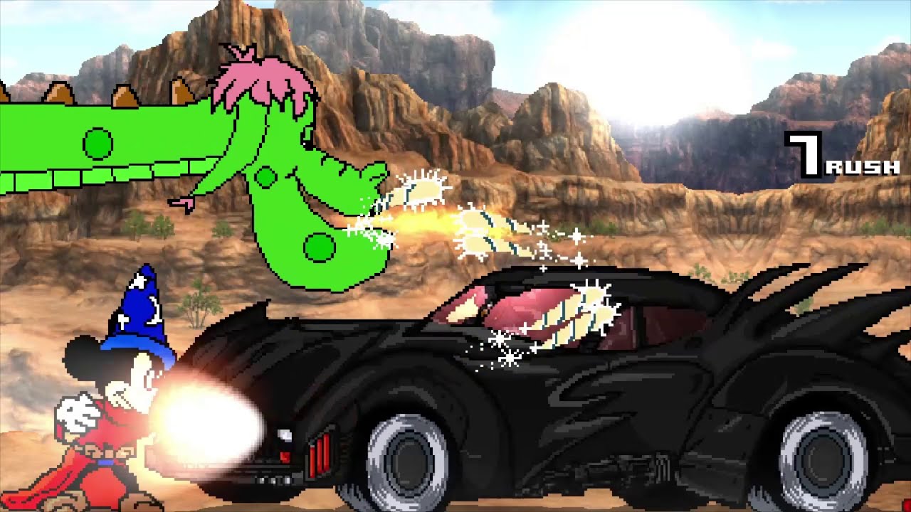 Mickey Mouse and Popeye vs Superman and Batman (Mugen Battle)!!!