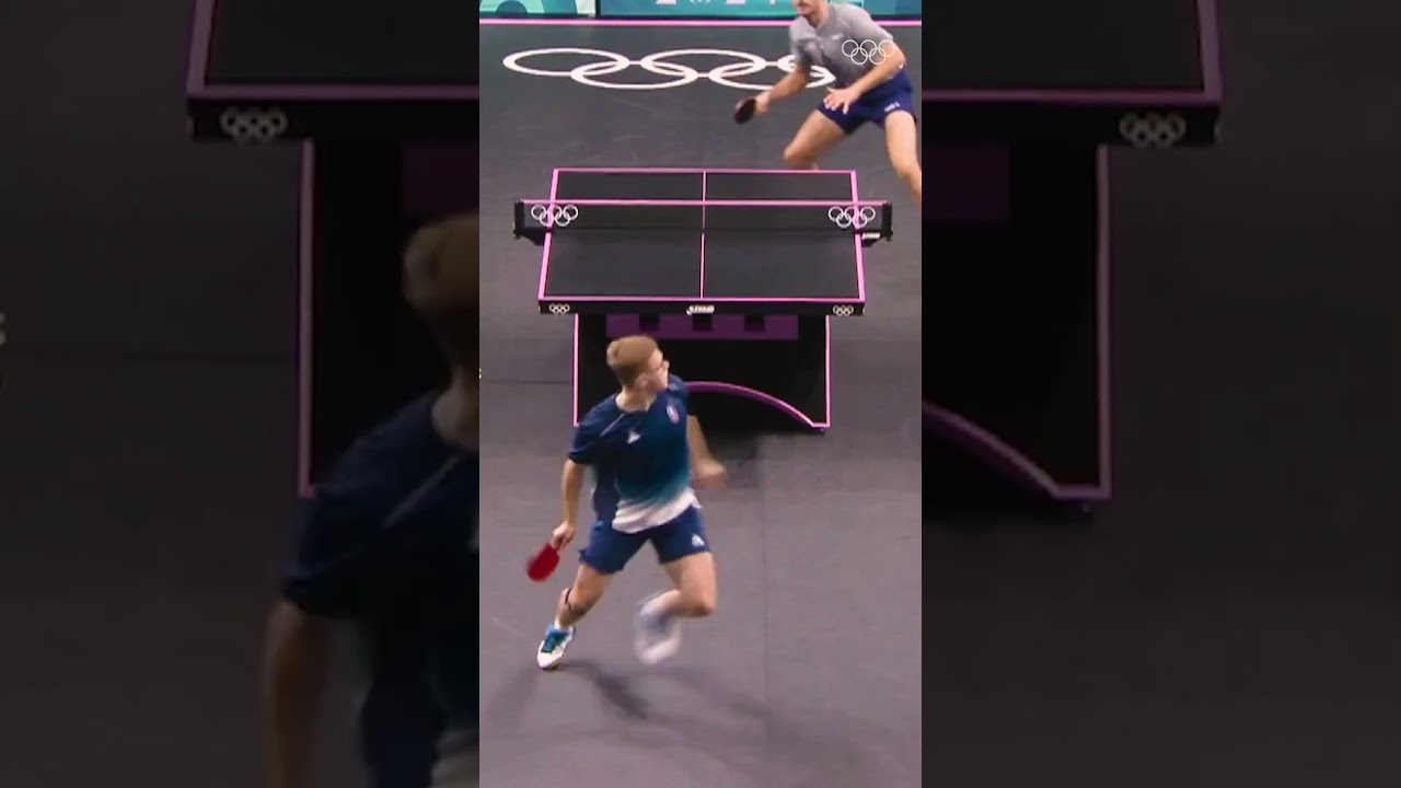 Incredible! ⚡️At #Paris2024, Alexis Lebrun did a spin between shots and still won the point. 💪