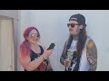 Richard from Orbit Culture with Serena Fox for TotalRock at Bloodstock 2022