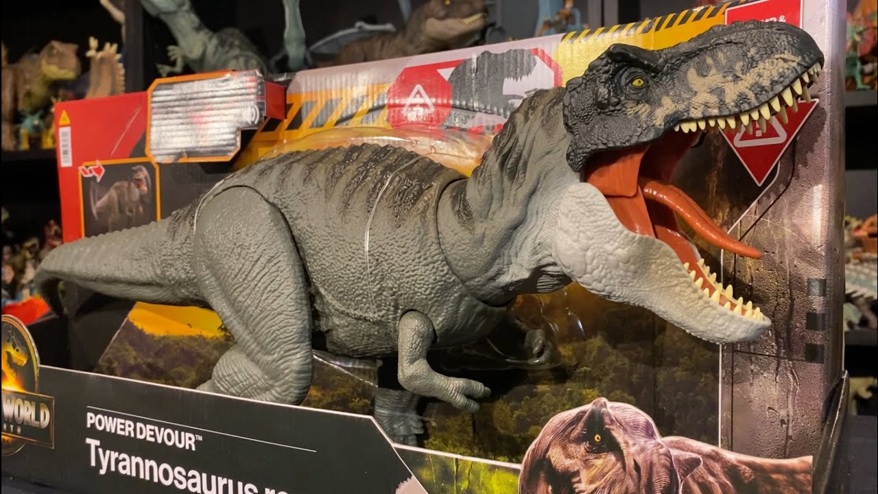 NEW Power Devour Tyrannosaurus rex Unboxing and Review Mattel Jurassic World Rebirth
