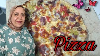 طريقة عمل البيتزا | طريقة عمل عجينة البيتزا